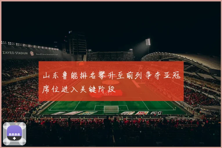 山东鲁能排名攀升至前列争夺亚冠席位进入关键阶段